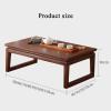 Tables Coffee Tables Tatami Tables Solid Wood Japanese Window Tables Simple elm Wood Coffee Tables Dining Tables Computer Tables Sitting desks (Color : Brown, Size : 80 * 50 * 30cm) view 2
