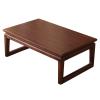 Tables Coffee Tables Tatami Tables Solid Wood Japanese Window Tables Simple elm Wood Coffee Tables Dining Tables Computer Tables Sitting desks (Color : Brown, Size : 80 * 50 * 30cm) view 3