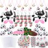 fozi cozi 134PCS Cow Birthday Party Favors Decorations,Farm Animal Birthday Party Supplies view 1