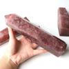 Wholesale Natural Crystal Towers Large red Strawberry Quartz with mica Point 1000g-1250g for Home Decoration 1pc view 4