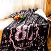 80th Birthday Gifts for Women - 80 Year Old Gifts for Grandma Nana Wife Mom - Soft Flannel Fleece Throw Blanket for Bed Sofa view 3