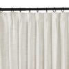 Drapifytex Pinch Pleat Thermal Insulated Blackout Curtains- (56Wx84L, Ivory) Faux Linen Elegant Pinch Pleated Blackout Drape for Living Room Sliding Glass Door, 1 Panel view 2