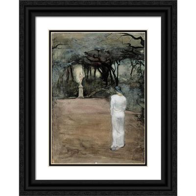 ArtDirect Magnus Enckell 18x24 Black Ornate Framed and Double Matted Museum Art Print Titled: The Cult of Venus (1895)