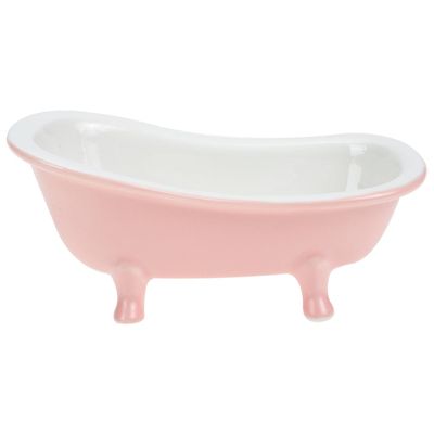 Operitacx Bathtub Shaped Ceramic Flower Pot for Plants Decorative Indoor Planter for Home and Garden Lightweight Matte Finish Container for Miniature Plants