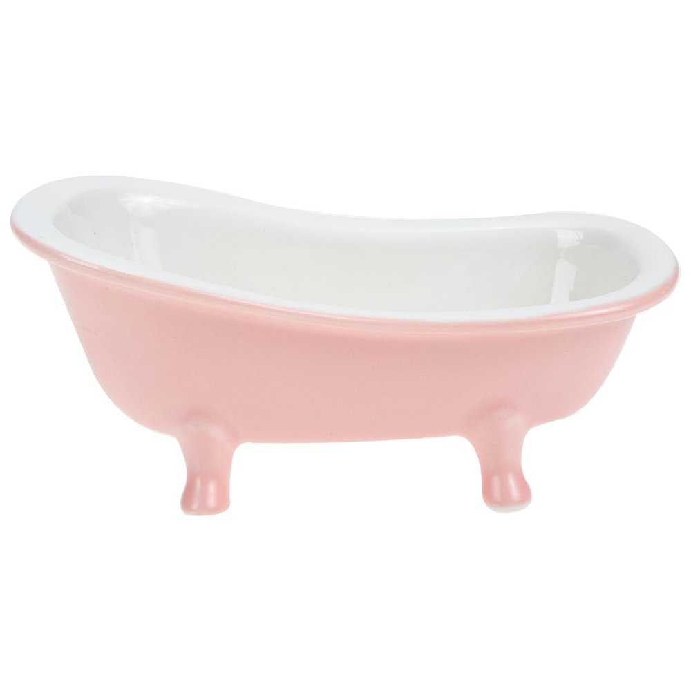 Operitacx Bathtub Shaped Ceramic Flower Pot for Plants Decorative Indoor Planter for Home and Garden Lightweight Matte Finish Container for Miniature Plants