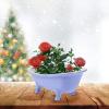 Operitacx Plant Pot Plants Decor Bathtub Planter Ceramic Pot Container Small Plant Flower Decortative Soap Dish Tray Makeup Organizer Hamster Bathtub Table Decor Blue Jewelry Tray Vanity view 3