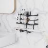 Linkidea Hair Tool Organizer with Hook, Self Adhesive Hair Dryer Holder for Bathroom, Blow Dryer Styling Tool Storage Basket for Bedroom (Black) view 4