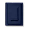 1000-Thread-Count 100% Pure Cotton Bed Sheets -4 Pc California King Size Navy Blue Sheet Set, Single Ply Long Staple Combed Cotton Yarns, Best Luxury Sateen Weave, Fits Mattress Upto 17'' Deep Pocket view 1