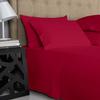 1000-Thread-Count 100% Pure Cotton Bed Sheets -4 Pc California King Size Red Sheet Set, Single Ply Long Staple Combed Cotton Yarns, Best Luxury Sateen Weave, Fits Mattress Upto 17'' Deep Pocket view 2