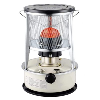 Xrdbfd Kerosene Stove Heater, Universal Outdoor Kerosene Stove Burners, Adjustable Firepower Indoor Kerosene Stoves, Camping Oil Paraffin Heaters,6Lwhite