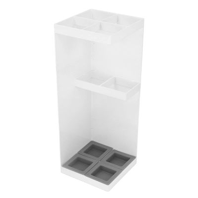 Entryway Freestanding Umbrella Storage Minimalist Sturdy Smart Umbrella Stand with Removable Drip Tray for Home Space Saving (White), Umbrella Stand Rack, Umbrella Stand Rack, Entryway Freestandi