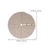 1pc Christmas Skirt Burlap Dress-up Ornament for Festive Holiday Decoration Warm Soft Material for Room Bedroom Garden and Office Use view 2