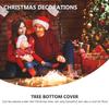 1pc Christmas Skirt Burlap Dress-up Ornament for Festive Holiday Decoration Warm Soft Material for Room Bedroom Garden and Office Use view 3