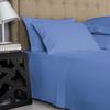 1000-Thread-Count 100% Pure Cotton Bed Sheets -4 Pc Full Size Deep Blue Sheet Set, Single Ply Long Staple Combed Cotton Yarns, Best Luxury Sateen Weave, Fits Mattress Upto 17'' Deep Pocket view 2