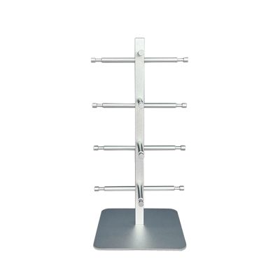 LXBAMKEA Glasses Storage Display Stand Holder, Retail Eyeglasses Sunglasses Hanging Organizer, Home Dresser Store Tabletop Decor Storage Rack, 4-Tier Eyewear Shelf