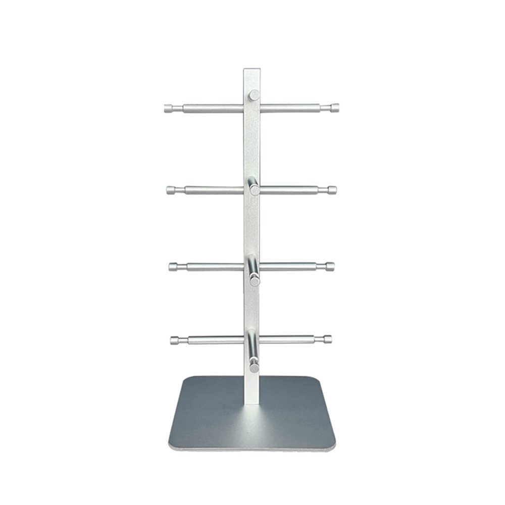 LXBAMKEA Glasses Storage Display Stand Holder, Retail Eyeglasses Sunglasses Hanging Organizer, Home Dresser Store Tabletop Decor Storage Rack, 4-Tier Eyewear Shelf