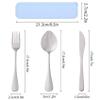 Zoyiancy Stainless Steel Travel Silverware Set, Blue Portable Carry Case view 2