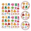 5sets Removable Wardrobe Stickers for Boys and Girls Clothing Decals Pictures Text for Easy Organization of Labels for Dresser Bedroom Decor view 4