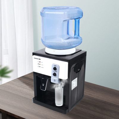 Top Loading Countertop Water Dispenser for 5 Gallon Bottle(with Hot Cold and Room Temperature Water) Small Desktop Water Cooler Dispenser Electric Drinking Water Machine Tabletop Mini Water Dispenser