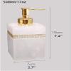 EKAYG Fashion soap Dispenser Soap Dispenser Bottle ABS Resin Sub-Bottle Reusable Hand Pump,for Kitchens, Bathrooms, 500 Ml / 17 Oz view 2