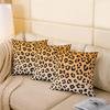 Erosebridal Leopard Print Throw Pillow Cover 20x20 Cheetah Printed Pillow Cover Western Farm Animal Cushion Cover for Kids Teen Boys Girls Man Women Africa Wild Animal Decorative Pillow Cover, Yellow view 4