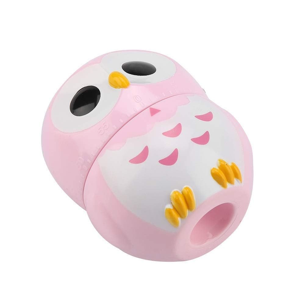 Digital Timer, Cute Animal Shape Timers for Cooking Kitchen Timer with Cute Owl Shape Time Management for Cooking Kitchen (Pink)
