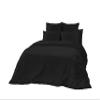 Pashmina Bedding Duvet Cover 1 Duvet Cover with 2 Pillow Sham - 3 Pieces Comforter Cover with Zipper Closure - 800TC - Egyptian Cotton Duvet Cover Set Black (Twin,68X90) view 1
