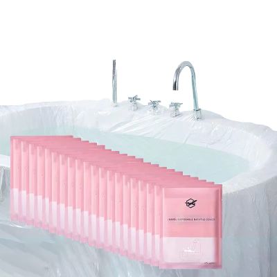 20PCS Disposable Bathtub Covers,Bath Film Bags Individual Pack Bathtub Liner for Home Travel Various Bath Tubs (102 x47 Inch)