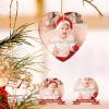 Bemaystar Personalized Photo Christmas Ornaments 2025 - Custom Christmas Ornaments with Picture & Text, Customized Ceramic Christmas Tree Decor, Xmas Gifts for Kids, Adults, Family, Loves, Friends view 2
