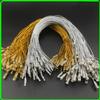 1000pcs Gold Christmas Ornament Hanger Snap Locking String Ornament Hangers Snap Locking Tighten The Pendant Rope Bullet Gold Thread for Christmas Tree Ornament Decorations (Silver) view 2