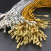 1000pcs Gold Christmas Ornament Hanger Snap Locking String Ornament Hangers Snap Locking Tighten The Pendant Rope Bullet Gold Thread for Christmas Tree Ornament Decorations (Silver) view 3