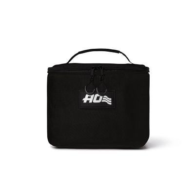 AO Coolers Pack N' Go Canvas Lunchbox Soft Cooler with High-Density Insulation, 6-Can, Black