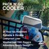AO Coolers Pack N' Go Canvas Lunchbox Soft Cooler with High-Density Insulation, 6-Can, Black view 3