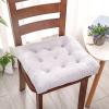16x16 Square Dining Chair Cushions Set Of 6, Kitchen Seat Cushions Square, 3.2in Extra Thick Chair Pads Anti-Deformation, Durable Seat Pads with Velvet Fabric, Wearable and Dirty-Resistant White view 1