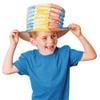 Color Me Pop Up Paper Hat 12-1/2 in X 8 in Pk24, White view 1