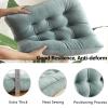 16x16 Square Dining Chair Cushions Set Of 6, Kitchen Seat Cushions Square, 3.2in Extra Thick Chair Pads Anti-Deformation, Durable Seat Pads with Velvet Fabric, Wearable and Dirty-Resistant Brown 2 view 4
