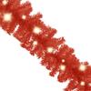 GOLINPEILO 65.6' Artificial Christmas Garland with 300 LED Lights, Xmas Garland with Lights, Christmas Holiday Decor for Outdoor or Indoor Home Garden Artificial Red Garland 787.4" view 4