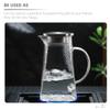 Hammer Cold Water Bottle Milk Container for Refrigerator Pitcher Juice Containers with Lids for Fridge Coffee Containers Iced Tea Maker Carafe Kettle Ice Tea Pot Glass Portable view 3