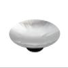 Abert FP050 Imperfetto Centerpiece Raised Display Platter, Wood Base and Stainless Steel Top, 14 1/8" x 15/8" view 1