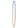 Beistle 720 Piece Plastic Rainbow Party Beads Throw Necklaces for Mardi Gras, 36", Multicolor view 1