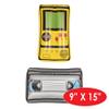 Beistle 2 Piece Novelty Inflatable VHS Tape & Handheld Game Throwback 1990's Theme Party Decorations, 9" x 15", Black/Yellow/Red/Gray/Blue view 2
