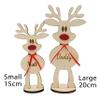 Custom Freestanding Santas Reindeers Place Cards For Table Setting with Names Personalized Christmas Dinner Table Decorations Party Table Number Wooden Sign (Custom Names, 15CM, 10Pack, Save 10%) view 2