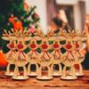 Custom Freestanding Santas Reindeers Place Cards For Table Setting with Names Personalized Christmas Dinner Table Decorations Party Table Number Wooden Sign (Custom Names, 15CM, 10Pack, Save 10%) view 4