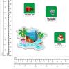 Bahamas Nassau Christmas Ornament Transparent Acrylic Double Sided Tree Decoration Pendant Travel Souvenir Tourist Collection Personalized Car Backpack Accessories -718 view 4