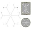 QoeCycth Sheet Fasteners, Adjustable Elastic Bed Sheet Holder Straps for Full,Queen,King Twin Bed,6 Way Cross Sheet Clips Suspenders Band,Fitted Round and Square Mattresses view 1