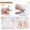 QoeCycth Sheet Fasteners, Adjustable Elastic Bed Sheet Holder Straps for Full,Queen,King Twin Bed,6 Way Cross Sheet Clips Suspenders Band,Fitted Round and Square Mattresses view 2