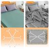 QoeCycth Sheet Fasteners, Adjustable Elastic Bed Sheet Holder Straps for Full,Queen,King Twin Bed,6 Way Cross Sheet Clips Suspenders Band,Fitted Round and Square Mattresses view 3