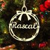 2022 Personalized Name Ornaments for Christmas Tree, Custom Engraved Pet Names Christmas Tree Decorations Dog Ornament - Personalized Wooden Pet Memorial - Christmas Home Decorations (X-Mas-25#) view 1