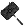 4 Grids Nonstick Waffle Maker, Fish Shaped Cake Pan with Anti Scalding Handle, Waffle Baking Pan for Home, Kitchen, Baking view 1