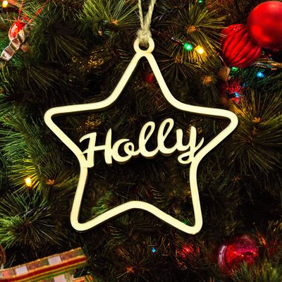2022 Personalized Name Ornaments for Christmas Tree, Custom Engraved Pet Names Christmas Tree Decorations Dog Ornament - Personalized Wooden Pet Memorial - Christmas Home Decorations (X-Mas-7#)
